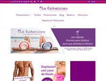 Tablet Screenshot of laestheticien.com